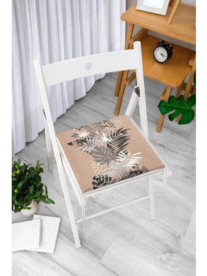 Rem Home Rengirenk Dekoratif Sandalye Minderi Modern 40 x 40 cm Mutfak Balkon Oturma Minderi