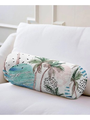 Rem Home Rengirenk Dekoratif Kırlent Kılıfı 60 x 20 cm Salon Koltuk Kanepe Yastık Kılıfı