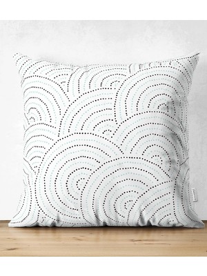 Rem Home Rengirenk Dekoratif Kırlent Kılıfı Modern 43 x 43 cm Salon Koltuk Kanepe Yastık Kılıfı