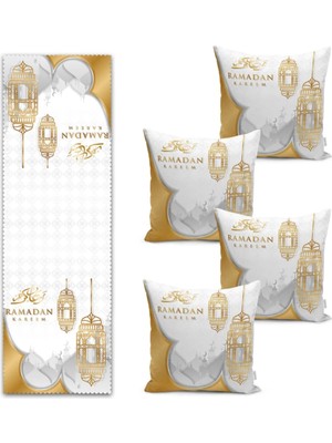 Rem Home Rengirenk Dekoratif Kırlent Kılıfı 43 x 43 cm Salon Koltuk Kanepe Yastık Kılıfı