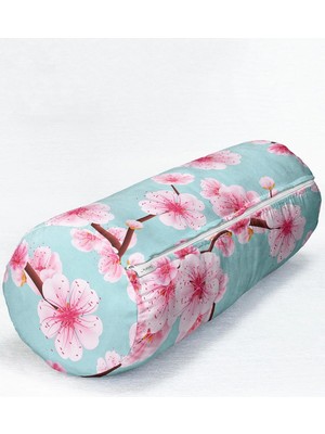 Rem Home Rengirenk Dekoratif Kırlent Kılıfı Pembe Modern 60 x 20 cm Salon Koltuk Kanepe Yastık Kılıfı