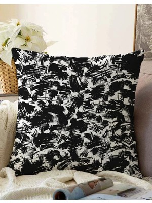 Rem Home Rengirenk Dekoratif Kırlent Kılıfı Beyaz 43 x 43 cm Salon Koltuk Kanepe Yastık Kılıfı