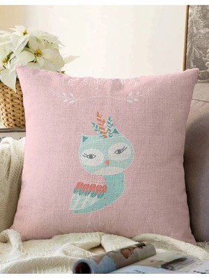Rem Home Rengirenk Dekoratif Kırlent Kılıfı Sarı 43 x 43 cm Salon Koltuk Kanepe Yastık Kılıfı