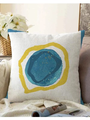Rem Home Rengirenk Dekoratif Kırlent Kılıfı Modern 43 x 43 cm Salon Koltuk Kanepe Yastık Kılıfı
