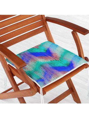 Rem Home Rengirenk Dekoratif Sandalye Minderi Modern 40 x 40 cm Mutfak Balkon Oturma Minderi
