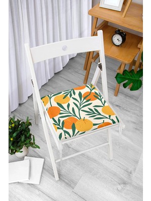 Rem Home Rengirenk Dekoratif Sandalye Minderi Modern 40 x 40 cm Mutfak Balkon Oturma Minderi