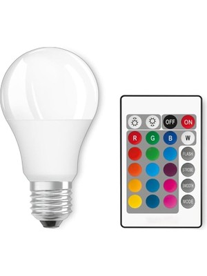 9W LED Rgb Ampul – Uzaktan Kumandalı E27 Renkli Aydınlatma Ampulü, Çoklu Renk Modları, Ortam