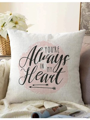 Rem Home Rengirenk Dekoratif Kırlent Kılıfı 43 x 43 cm Salon Koltuk Kanepe Yastık Kılıfı