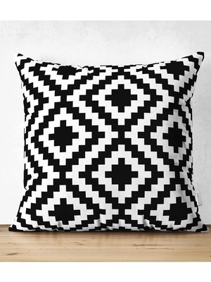 Rem Home Rengirenk Dekoratif Kırlent Kılıfı Modern 43 x 43 cm Salon Koltuk Kanepe Yastık Kılıfı