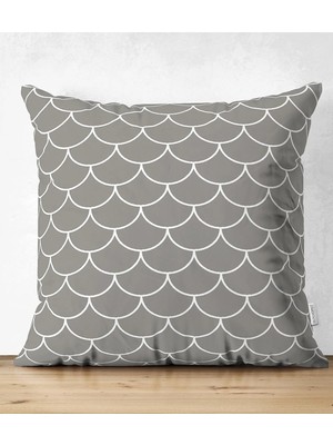 Rem Home Rengirenk Dekoratif Kırlent Kılıfı 43 x 43 cm Salon Koltuk Kanepe Yastık Kılıfı