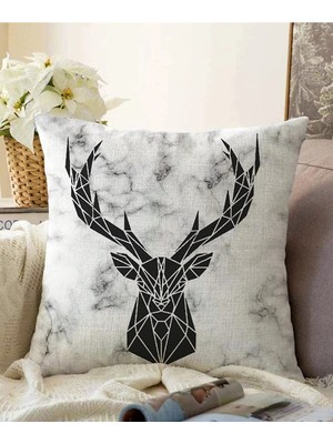 Rem Home Rengirenk Dekoratif Kırlent Kılıfı Sarı Modern 43 x 43 cm Salon Koltuk Kanepe Yastık Kılıfı