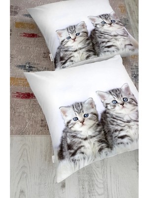 Rem Home Rengirenk Dekoratif Kırlent Kılıfı Modern 70 x 70 cm Salon Koltuk Kanepe Yastık Kılıfı