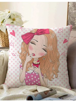 Rem Home Rengirenk Dekoratif Kırlent Kılıfı Modern 43 x 43 cm Salon Koltuk Kanepe Yastık Kılıfı