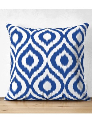 Rem Home Rengirenk Dekoratif Kırlent Kılıfı Lacivert 43 x 43 cm Salon Koltuk Kanepe Yastık Kılıfı