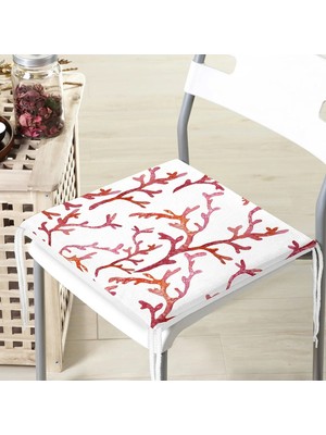 Rem Home Rengirenk Dekoratif Sandalye Minderi Modern 40 x 40 cm Mutfak Balkon Oturma Minderi