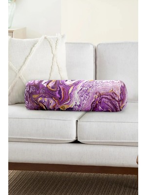Rem Home Rengirenk Dekoratif Kırlent Kılıfı Modern 60 x 20 cm Salon Koltuk Kanepe Yastık Kılıfı