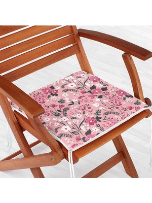 Rem Home Rengirenk Dekoratif Sandalye Minderi Modern 40 x 40 cm Mutfak Balkon Oturma Minderi
