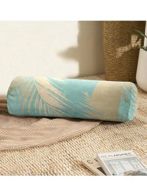 Rem Home Rengirenk Dekoratif Kırlent Kılıfı Yaprak 60 x 20 cm Salon Koltuk Kanepe Yastık Kılıfı