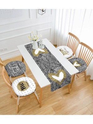 Rem Home Rengirenk Dekoratif Sandalye Minderi Beyaz Yuvarlak 45 x 140 cm Mutfak Balkon Oturma Minderi