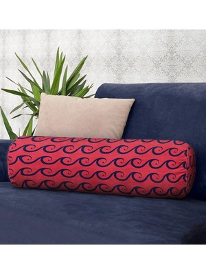 Rem Home Rengirenk Dekoratif Kırlent Kılıfı Geometrik 60 x 20 cm Salon Koltuk Kanepe Yastık Kılıfı