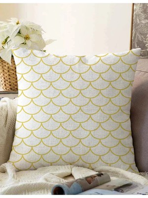 Rem Home Rengirenk Dekoratif Kırlent Kılıfı Geometrik 43 x 43 cm Salon Koltuk Kanepe Yastık Kılıfı
