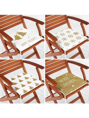 Rem Home Rengirenk Dekoratif Sandalye Minderi Modern 40 x 40 cm Mutfak Balkon Oturma Minderi