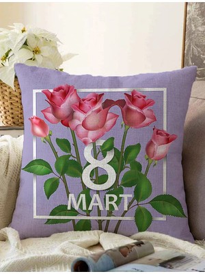 Rem Home Rengirenk Dekoratif Kırlent Kılıfı Sarı Modern 43 x 43 cm Salon Koltuk Kanepe Yastık Kılıfı