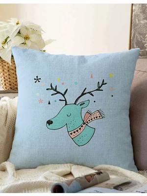 Rem Home Rengirenk Dekoratif Kırlent Kılıfı Sarı 43 x 43 cm Salon Koltuk Kanepe Yastık Kılıfı