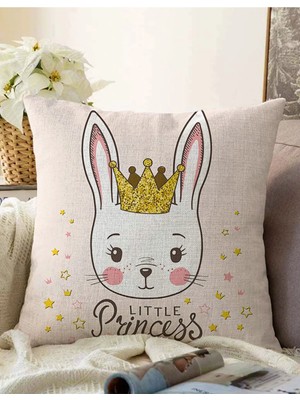 Rem Home Rengirenk Dekoratif Kırlent Kılıfı Pembe 43 x 43 cm Salon Koltuk Kanepe Yastık Kılıfı