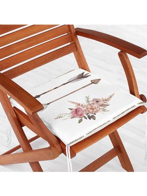 Rem Home Rengirenk Dekoratif Sandalye Minderi Modern 40 x 40 cm Mutfak Balkon Oturma Minderi