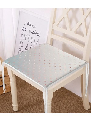 Rem Home Rengirenk Dekoratif Sandalye Minderi Gri Modern 40 x 40 cm Mutfak Balkon Oturma Minderi