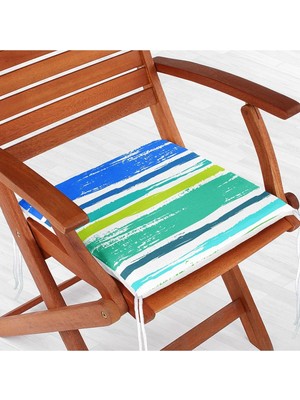 Rem Home Rengirenk Dekoratif Sandalye Minderi Modern 40 x 40 cm Mutfak Balkon Oturma Minderi