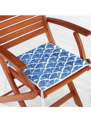 Rem Home Rengirenk Dekoratif Sandalye Minderi Geometrik 40 x 40 cm Mutfak Balkon Oturma Minderi