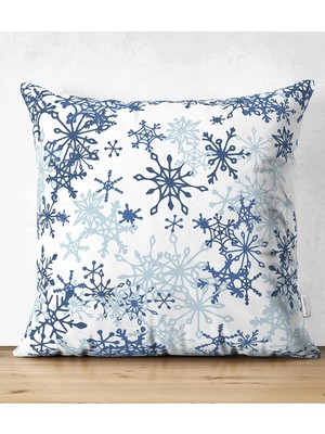 Rem Home Rengirenk Dekoratif Kırlent Kılıfı Beyaz Modern 43 x 43 cm Salon Koltuk Kanepe Yastık Kılıfı