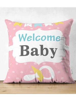 Rem Home Rengirenk Dekoratif Kırlent Kılıfı Sarı 43 x 43 cm Salon Koltuk Kanepe Yastık Kılıfı