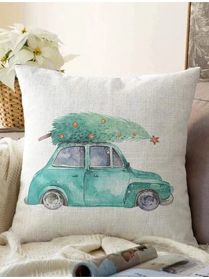 Rem Home Rengirenk Dekoratif Kırlent Kılıfı Sarı Modern 43 x 43 cm Salon Koltuk Kanepe Yastık Kılıfı