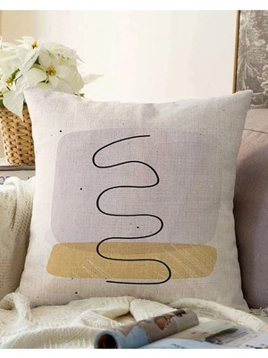 Rem Home Rengirenk Dekoratif Kırlent Kılıfı Modern 43 x 43 cm Salon Koltuk Kanepe Yastık Kılıfı