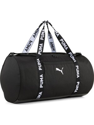 Puma At Ess Barrel Bag Kadın Spor Çantası, Puma Black, Tek Beden
