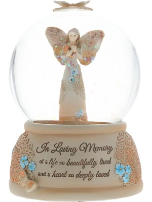 19061 Light Your Way Memorial In Loving Memory Musical Water Globe, 100MM