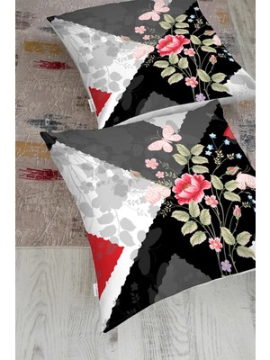 Rem Home Rengirenk Dekoratif Kırlent Kılıfı Sarı Modern 70 x 70 cm Salon Koltuk Kanepe Yastık Kılıfı