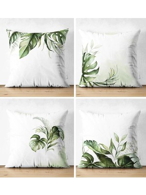 Rem Home Rengirenk Dekoratif Kırlent Kılıfı Sarı 43 x 43 cm Salon Koltuk Kanepe Yastık Kılıfı