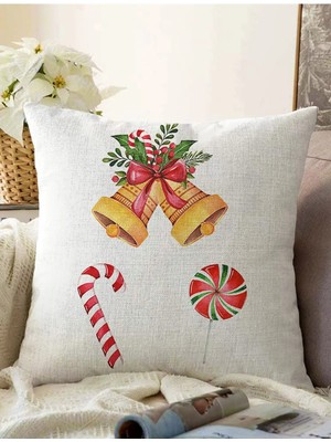 Rem Home Rengirenk Dekoratif Kırlent Kılıfı Modern 43 x 43 cm Salon Koltuk Kanepe Yastık Kılıfı