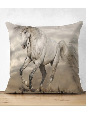 Rem Home Rengirenk Dekoratif Kırlent Kılıfı Modern 43 x 43 cm Salon Koltuk Kanepe Yastık Kılıfı