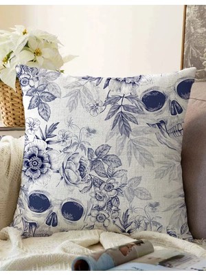 Rem Home Rengirenk Dekoratif Kırlent Kılıfı 43 x 43 cm Salon Koltuk Kanepe Yastık Kılıfı