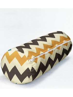 Rem Home Rengirenk Dekoratif Kırlent Kılıfı 60 x 20 cm Salon Koltuk Kanepe Yastık Kılıfı