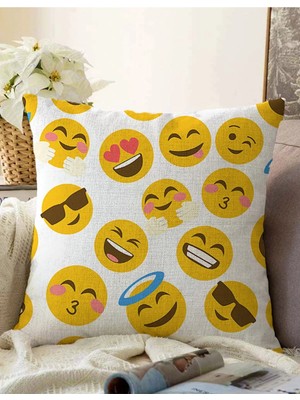 Rem Home Rengirenk Dekoratif Kırlent Kılıfı Modern 43 x 43 cm Salon Koltuk Kanepe Yastık Kılıfı