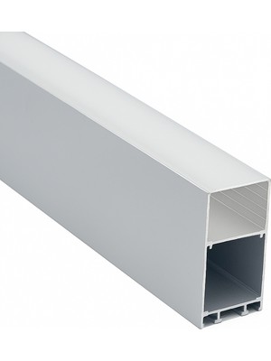 Ledarmy LED Kanal Profil Alüminyum Kasa 1 Metre 50x80mm Linear Opak Pleksi Yan Kapak Sarkıt LED Kasa 7909