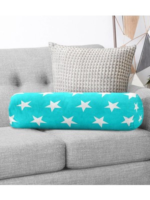 Rem Home Rengirenk Dekoratif Kırlent Kılıfı Yıldız 60 x 20 cm Salon Koltuk Kanepe Yastık Kılıfı