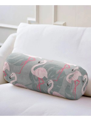 Rem Home Rengirenk Dekoratif Kırlent Kılıfı 60 x 20 cm Salon Koltuk Kanepe Yastık Kılıfı