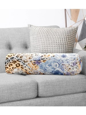 Rem Home Rengirenk Dekoratif Kırlent Kılıfı 60 x 20 cm Salon Koltuk Kanepe Yastık Kılıfı